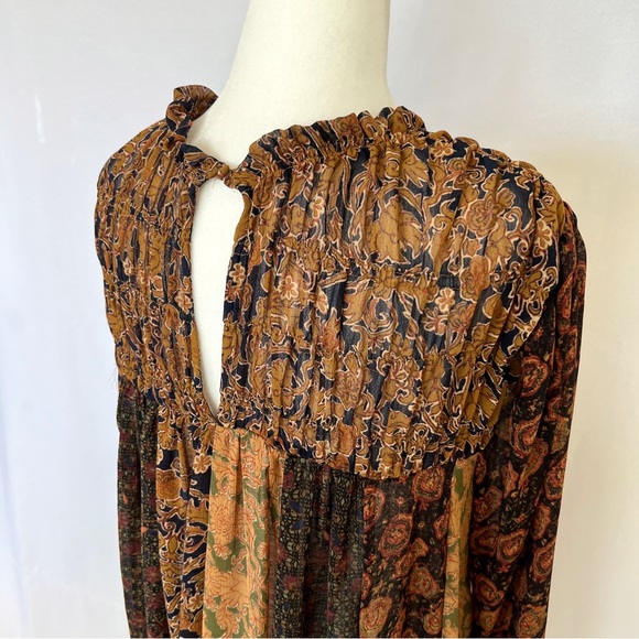 Free People Merrie Mix Print Tunic S+ Sandals - Picture 7 of 14